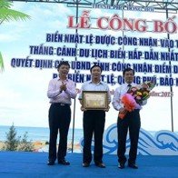 Biển Nhật Lệ lọt Top 10 thắng cảnh du lịch biển Việt Nam