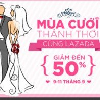 Giảm giá shock 3 ngày tại Lazada cho các cặp đôi sắp cưới