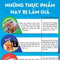 Cách phân biệt những thực phẩm hay bị làm giả