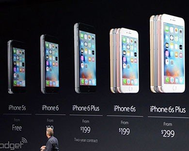 Apple giảm giá iPhone 5S, 6 và 6 Plus