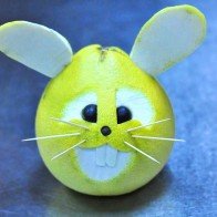 Tạo hình Thỏ đáng yêu từ bưởi cho bé dịp Tết Trung thu