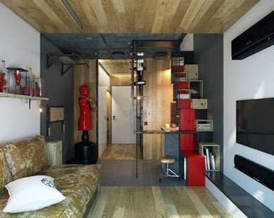 Thiết kế “khéo léo” trong căn hộ chỉ 18m2