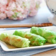 Bắp cải cuộn chay thanh nhẹ cho ngày rằm hàng tháng