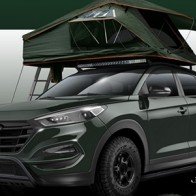 Hyundai giới thiệu Tucson phiên bản dựng lều trên nóc xe