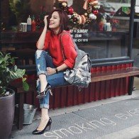 7 ngày mặc đẹp với quần jeans cùng Hoàng Thùy Linh