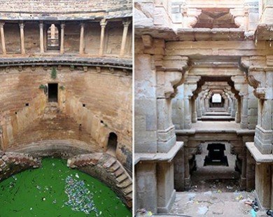 Khám phá những giếng ngầm tuyệt đẹp dưới lòng đất ở Ấn Độ