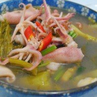 Cách làm canh mực nấu dưa