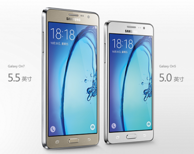 Samsung Galaxy On5 và On7 giá rẻ lên kệ