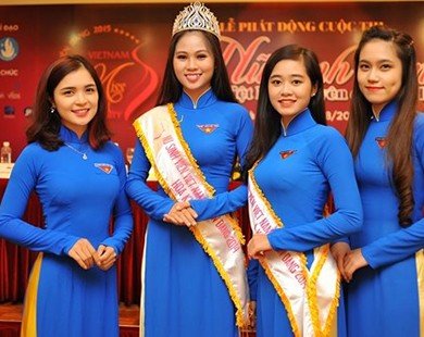 Bình chọn qua tin nhắn cho thí sinh tham gia vòng bán kết Cuộc thi Nữ sinh viên Việt Nam duyên dáng 2015