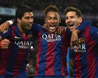 Suarez - Neymar thăng hoa và mối lo mang tên Messi