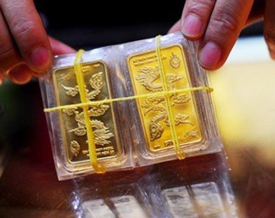 Giá vàng giảm xuống dưới 33,3 triệu đồng/lượng