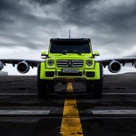 Xe việt dã Mercedes-Benz G500 4×4² đọ dáng cùng máy bay Airbus A380