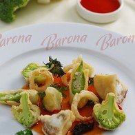 Rau củ chiên xốt chua ngọt