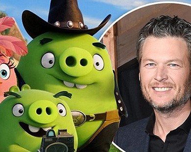 Blake Shelton lồng tiếng cho lợn trong phim ‘Angry Birds’