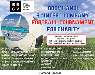 Giải bóng đá giao hữu các công ty hội viên của BBGV gây quỹ từ thiện lần thứ 3 tại Hà Nội