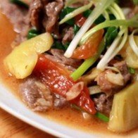 Cách làm bò xào dứa