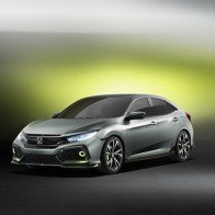 Nguyên mẫu Honda Civic hatchback mới góp mặt tại Triển lãm Geneva 2016