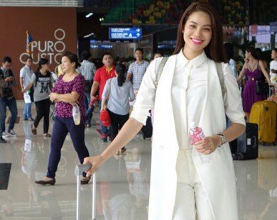 Gu thời trang sân bay cực chất của Hoa hậu Phạm Hương