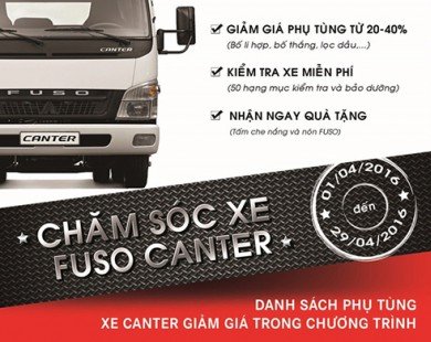 FUSO kiểm tra xe tải Canter miễn phí cho khách Việt