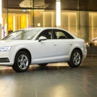 Á hậu Tú Anh khoe vẻ đẹp kiêu sa bên Audi A4 thế hệ mới