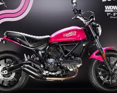 Ducati gây choáng với Scrambler Sixty2 màu hồng