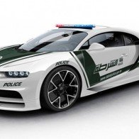Siêu xe nhanh nhất thế giới Bugatti Chiron khoác áo cảnh sát Dubai