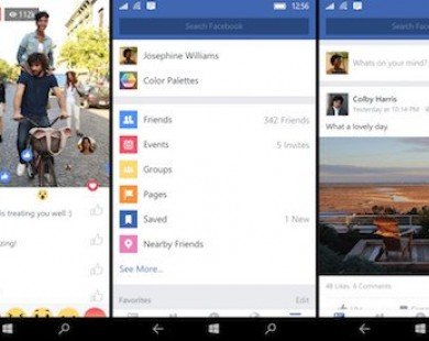 Đã có ứng dụng Facebook chính chủ cho Windows 10 mobile
