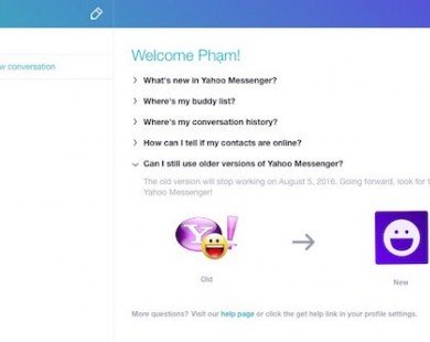 Yahoo! Messenger trình làng ứng dụng chat mới cho máy tính