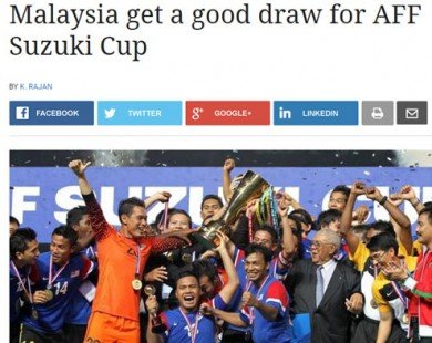 Báo chí ĐNÁ nói gì về kết quả bốc thăm AFF Cup 2016?