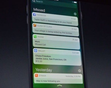 iOS 10 chính thức trình làng cho iPhone 5 trở lên