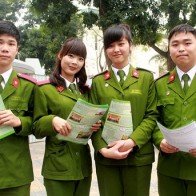 Điểm trúng tuyển trung cấp các trường công an