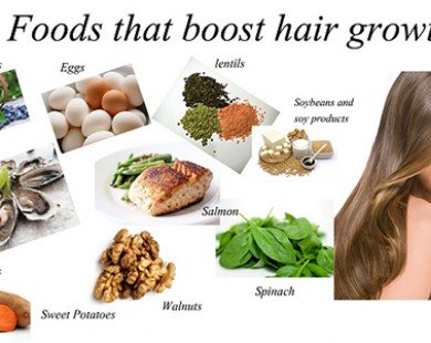 8 thực phẩm ngon miệng giúp tóc mọc nhanh hơn