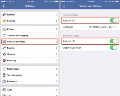 Cách tải video chất lượng cao lên Facebook bằng iPhone