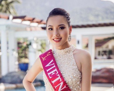 Ngắm váy đính ngọc trai của mỹ nhân Việt thi HH Châu Á
