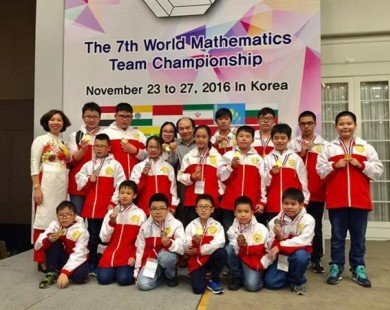 Việt Nam giành 20 huy chương vàng cuộc thi Toán thế giới