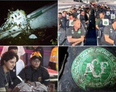 CLB Brazil gặp tai nạn máy bay: Có 2 tuyển thủ Brazil