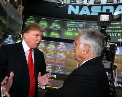 Cổ phiếu Mỹ lên đỉnh vì Trump, lao dốc cũng lại vì Trump