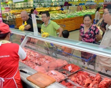 Giá thịt heo bình ổn phục vụ tết Đinh Dậu giảm 3.000 đồng/kg