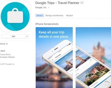 Google Trips: Ứng dụng giúp tìm quán ăn, khách sạn