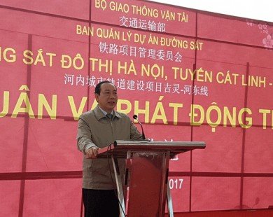 11/2017: Khai thác thử đường sắt trên cao Cát Linh - Hà Đông