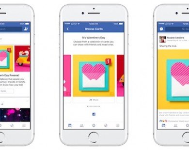 Facebook tung tính năng gửi thiệp mừng Valentine