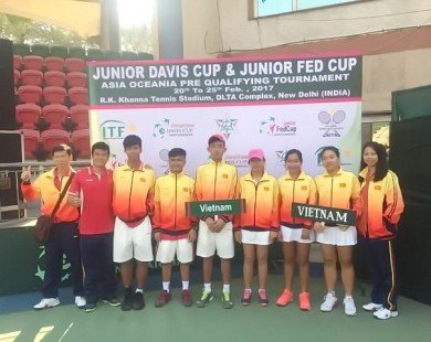​Tuyển U-16 quần vợt VN hạng 4 vòng loại khu vực của JFC và JDC