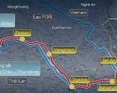 Khởi động dự án đường sắt Viêng Chăn - cảng Vũng Áng trong năm 2017