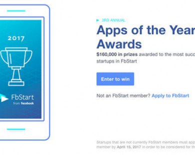 FbStart 2017 chính thức khởi động, giải thưởng 