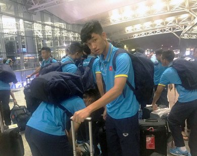 ĐT U20 Việt Nam trải qua cuộc hành trình vất vả đến Đức