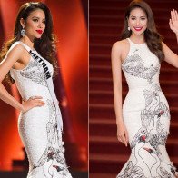 Phạm Hương lên sắc khi diện lại loạt đồ cũ ở Miss Universe
