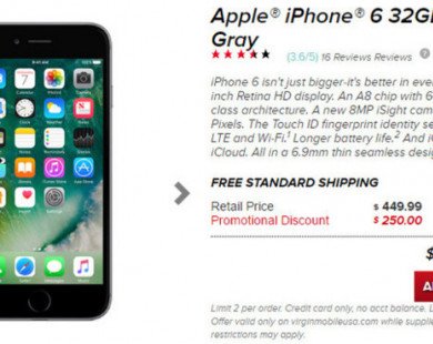 iPhone SE, iPhone 6 giảm giá còn 159 và 200 USD tại Mỹ