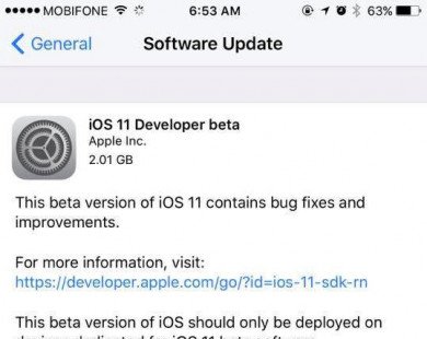 Cách tải và cài đặt iOS 11 beta cho iPhone