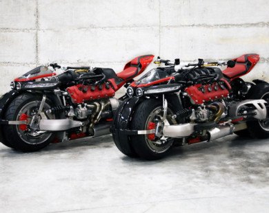 Siêu môtô Pháp mang động cơ V8, 470 mã lực của Maserati