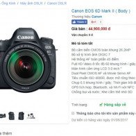 Xuất hiện giá bán Canon 6D Mark II tại Việt Nam